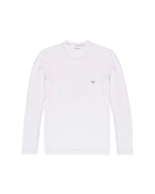 Emporio Armani Weißes Modal Shirt Herbst/Winter Kollektion in White für Herren