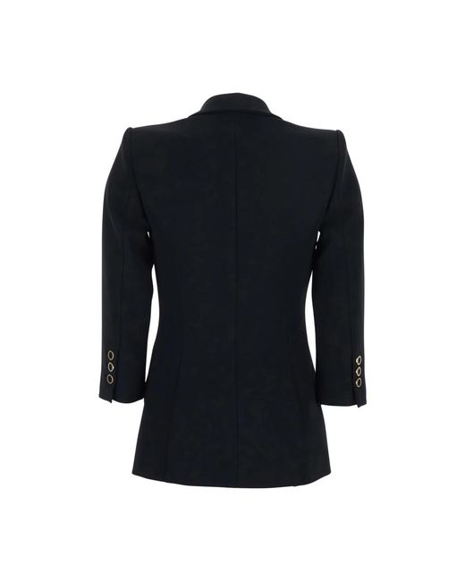 Elisabetta Franchi Single-Breasted Blazer in het Black
