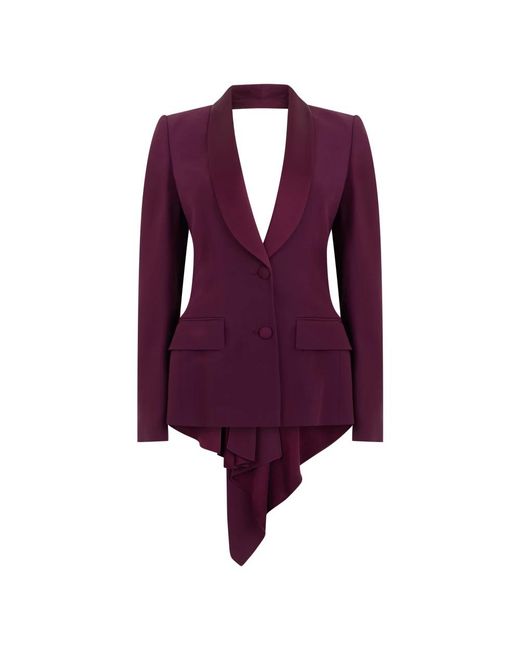 Alberta Ferretti Purple Blazers