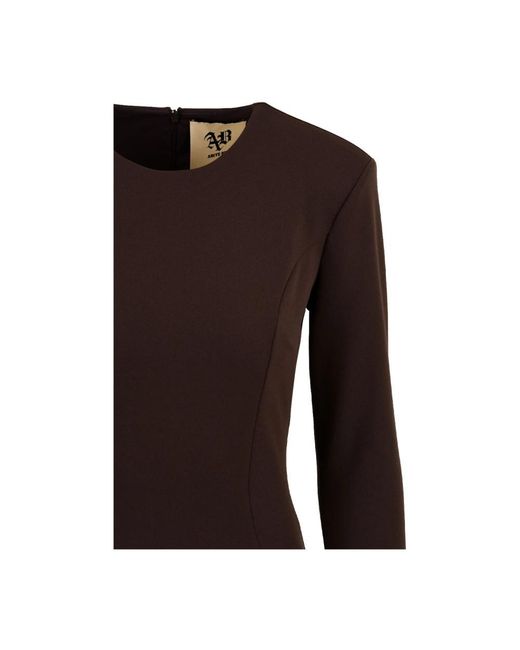 Aniye By Kleedjes ,Bruin ,Polyester Sienna Midi Jurk in het Brown