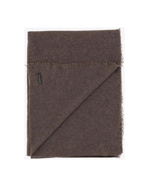 Faliero Sarti Brown Winter Scarves