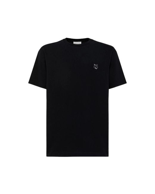 Maison Kitsuné Black T-Shirts for men