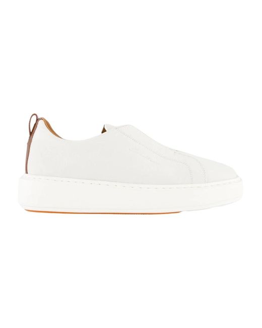 Santoni White Sneakers
