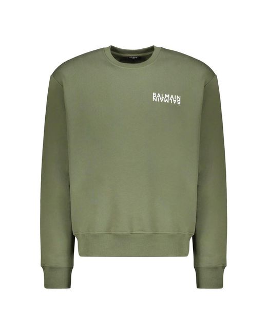 Balmain Green Sweatshirts for men
