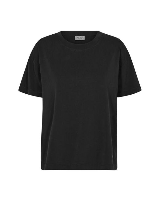 Mos Mosh Black Schwarzes basic tee top