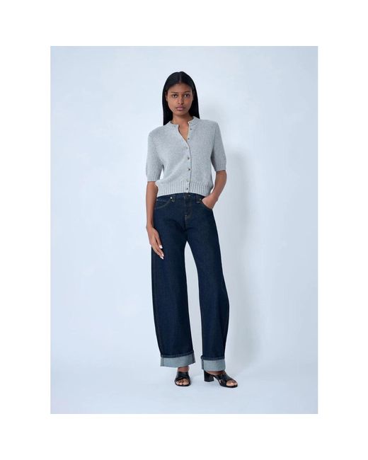 Khaite Blue Loose-Fit Jeans