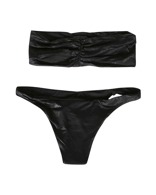 The Attico Black Stylisches bikini-set für den sommer