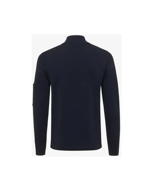 Genti Blue Turtlenecks for men