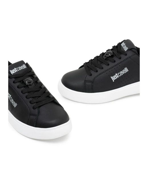 Just Cavalli Black Schwarze & weiße sneakers