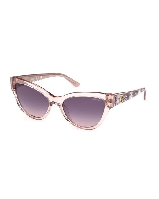 Guess Purple Cat-eye sonnenbrille mit uv-schutz