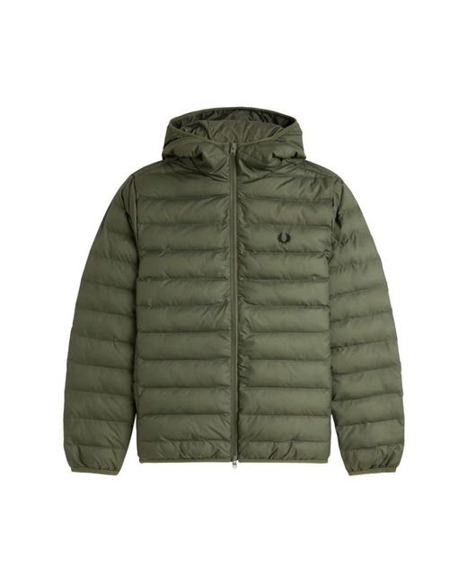 Fred Perry Green Winter Jackets for men