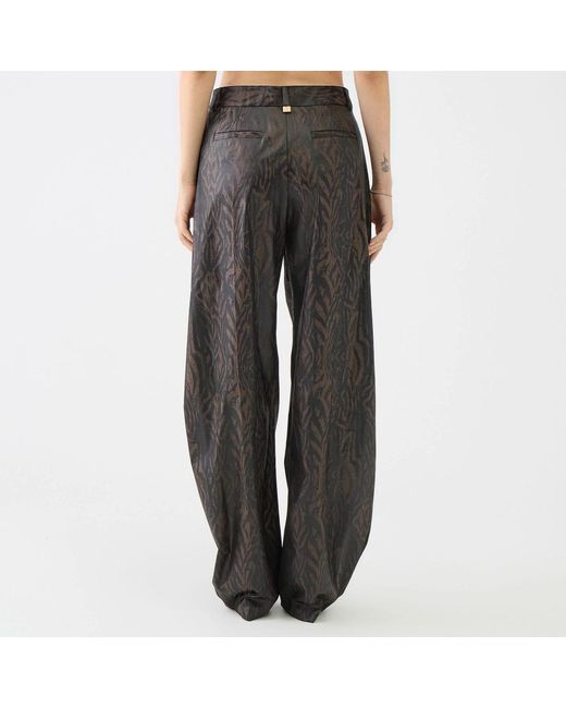 Just Cavalli Gray Wide Trousers
