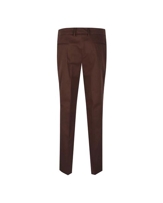 PT Torino Brown Straight Trousers