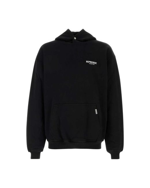 Represent Black Hoodies for men
