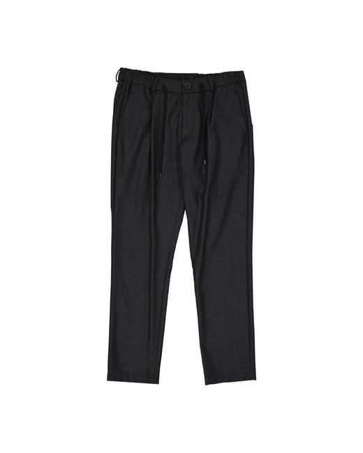 Herno Wollen Casual Broek in het Black voor heren