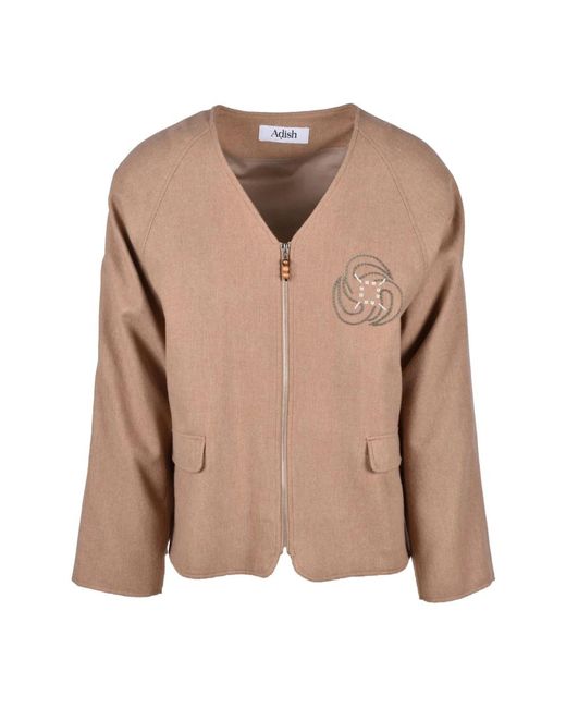 Adish Truien & Vesten ,Bruin ,Wol Giacca in het Brown voor heren