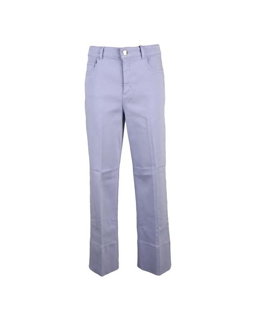 Marella Broeken ,Paars ,Polyester Wide Broeken in het Blue
