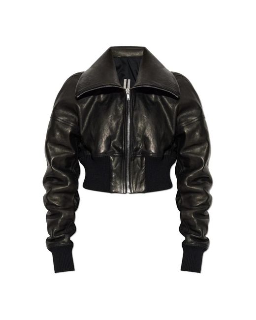 Leather Jackets Rick Owens de color Black