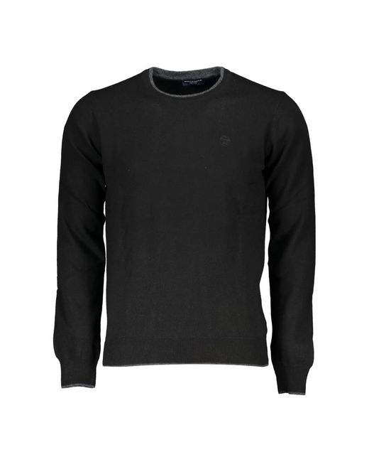 North Sails Black Round-Neck Knitwear for men