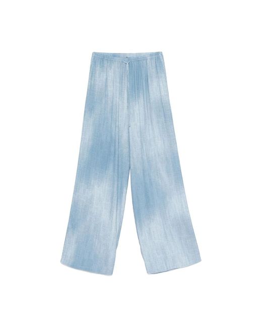 Wide Trousers di Ermanno Scervino in Blue