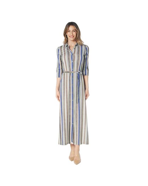 Caliban Blue Shirt Dresses