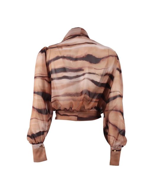 Elisabetta Franchi Brown Blouses