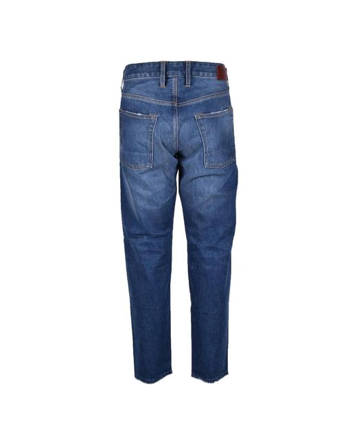 People Blue Straight Jeans for men