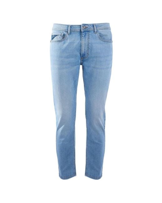 Jeans in denim comfort a cinque tasche di Yes Zee in Blue da Uomo