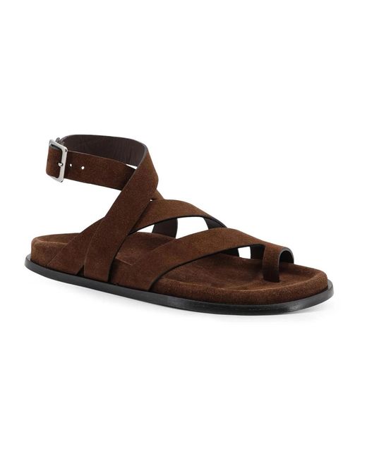 Alohas Brown Flat Sandals