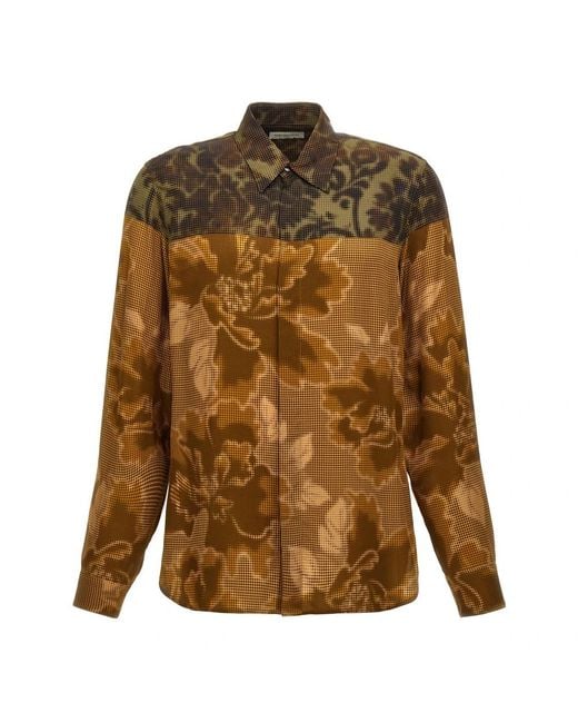 Casual Shirts Dries Van Noten pour homme en coloris Brown