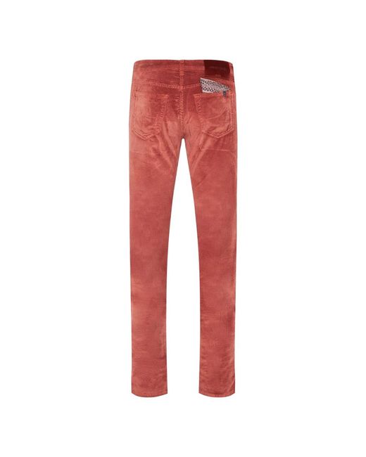 Jacob Cohen Cordhose Mit Innendetails in Red für Herren