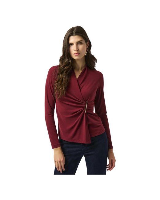 Joseph Ribkoff Red Long Sleeve Tops