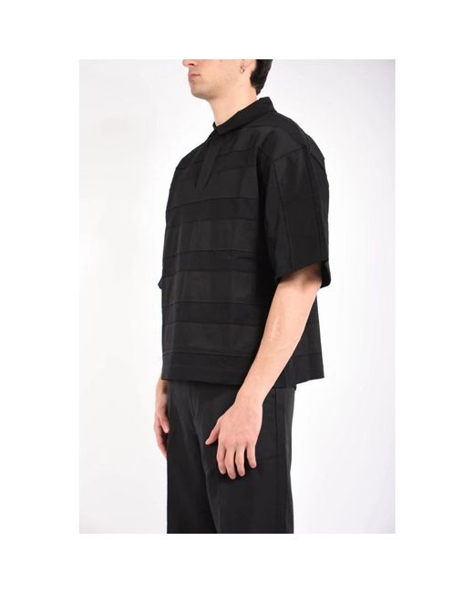 Nine:inthe:morning Black Polo Shirts for men