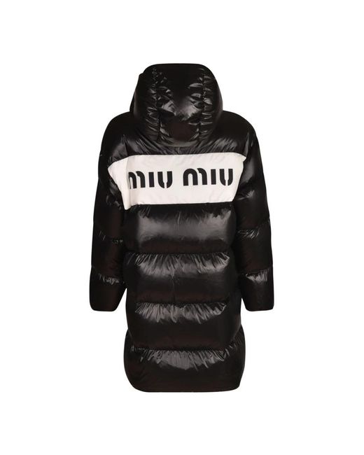 Miu Miu Black Down Coats