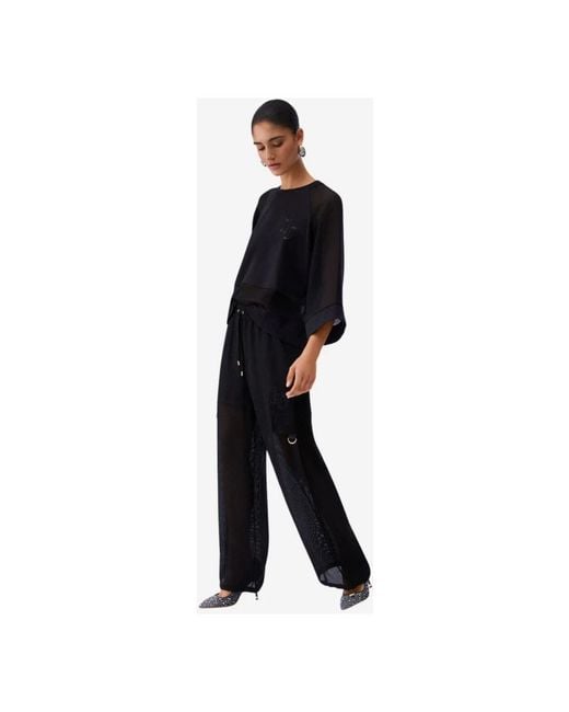 Liu Jo Black Wide Trousers