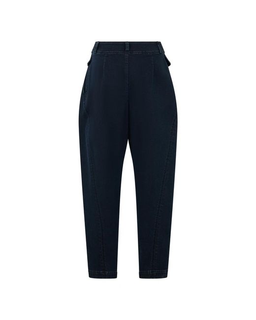 Alberta Ferretti Blue Cropped Jeans