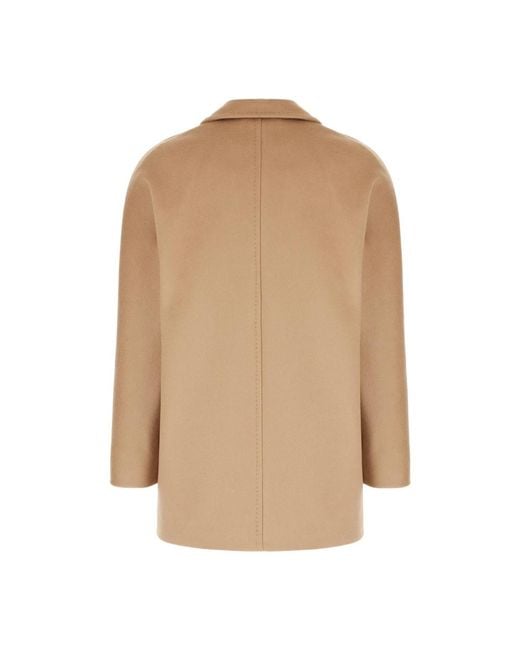 Max Mara Natural Double-Breasted Coats
