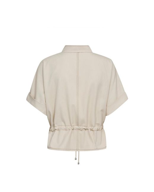 Light Jackets co'couture de color Natural