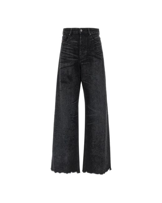 Wide Jeans DIESEL en coloris Black