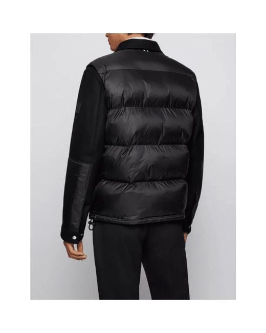 HUGO Black Winter Jackets for men