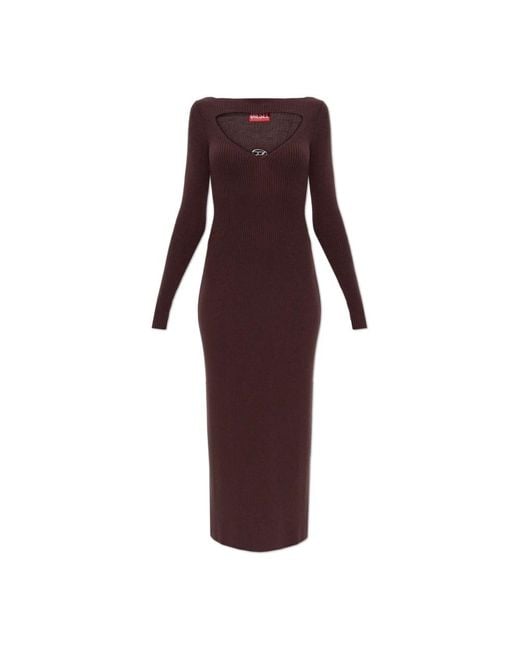 DIESEL Purple Knitted Dresses