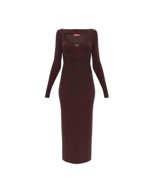 DIESEL Purple Wollkleid-Oloni