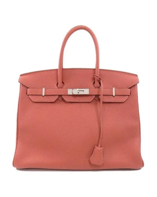 Pre-owned > pre-owned bags > pre-owned handbags Hermès en coloris Red