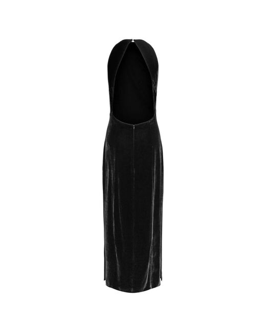 Envelope Kleedjes ,Zwart ,Elegante Eve Maxi Jurk in het Black