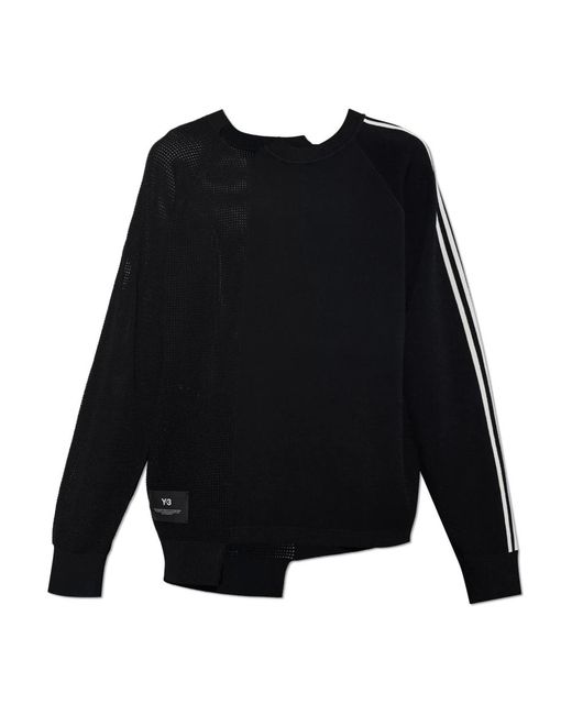 Y-3 Black Logo Strickpullover