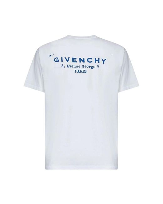 Givenchy Katoenen T-Shirt Met Stempelprint in het White voor heren