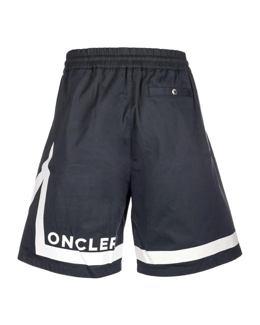 Moncler Blue Casual Shorts for men