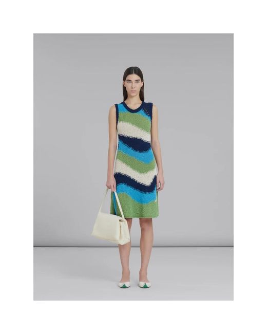 Marni Natural Große weiße kalbsleder-prisma-tasche