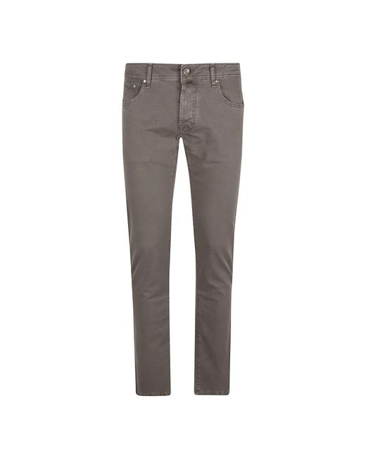 Jacob Cohen Gray Slim Fit Jeans for men