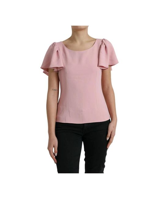 Dolce & Gabbana Pink Blouses